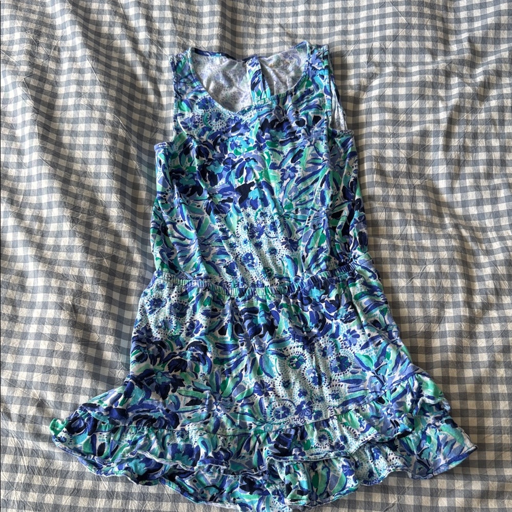 Lilly Pulitzer Vibrant Blue and Green Romper